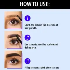 how to apply blue heaven eyebrow pencil, image 2