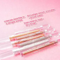 ME-ON Glitter Goals Liquid Eyeshadow - 03 Silver | High-Impact Shine, image 5