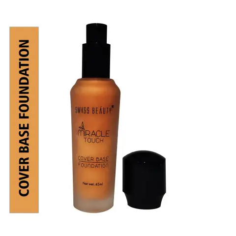 Swiss Beauty Miracle Touch Cover Base Foundation 03 Natural Beige SPF15 45ml