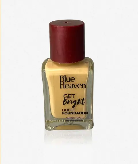 Blue Heaven Get Bright Liquid Foundation Full Coverage Flawless Finish