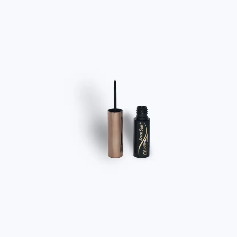 Seven Seas Waterproof Sharp Liquid Eyeliner | Brush Tip Applicator | Cruelty-Free | 7ml | Lightweight